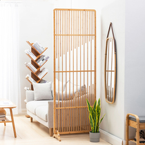 Bamboo garden new Chinese style screen Bedroom block household simple modern living room entrance partition Small apartment block screen brake