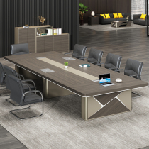 Large conference table long table simple modern long table negotiation table training table conference room table and chair combination desk