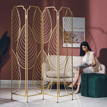 Ming war screen partition Living room Hotel entrance door decoration shelf Folding mobile wall Nordic occlusion