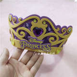 Special price Rapunzel Princess Crown Birthday Party Crown Accessories Birthday Gift Adjustable Shanghai Disney