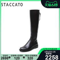 Sigatu's new Knights' boots in winter are thin and tall, with plush leather boots, women's boots q9301dg9