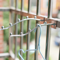 Balcony clothes artifact household window type floor drying rack drying Rod anti-theft net hanger adhesive hook Indoor