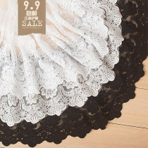 High-quality black and white butterfly love flower lace mesh lace embroidery clothing accessories Homemade wedding dress materials Bedding Home