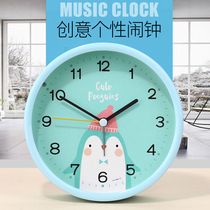 New cartoon childrens student special alarm clock creative personality bedroom mute mens and womens alarm clock luminous electronic alarm clock