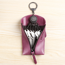 Key Bag Womens Genuine Leather Cute Retro Little Fresh Zero Wallet Delicate Upscale Mini Soft Leather Home Lock Spoon Bag