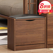 Shoe cabinet changing shoes stool combination Home doorway New Chinese creative skip bucket entrance door can sit Nordic soft bag integrated