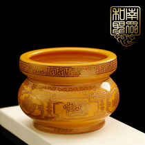 The Buddha Hall for the Wenwu God of Wealth Guan Gong Fairy Treasure Sandalwood line incense burner incense stove 5 6 7 8 inches