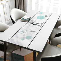 Q bomb silicone table mat tablecloth waterproof and oil-proof disposable Nordic simple table mat cloth coffee table mat living room