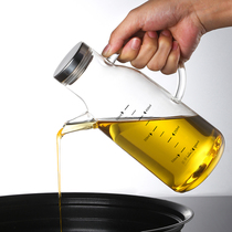 onlycook household glass oil pot seasoning bottle oil bottle with scale kitchen large capacity oil tank leak proof not hanging oil