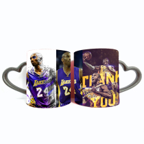 Kobe basketball Mark Cup personality around the same ceramic color change cup to customize gift box custom gift box