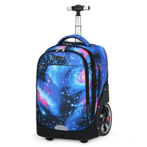 Hot wheel climbing stairs junior high school student tie rod schoolbag primary school student large capacity travel bag multi-function burden reduction waterproof