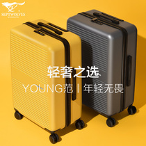 Seven wolves suitcase male travel trolley suitcase universal wheel 28 ladies password 20 inch Student Box 24 inch