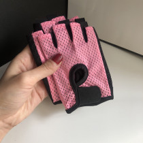 Spring and Autumn Sunscreen Gloves Womens Finger Half-Finger Thin Breathable Driving Anti-Slip Ride