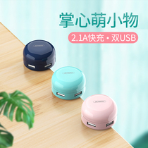USB multi-port charger head plug Mini compact 5V2A side plug portable for vivo oppo iphone7 8 x xr Huawei Apple phone multi-port US
