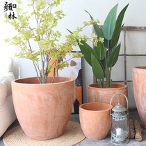 American country pottery pot foreign trade flower pot export pot Roman basin orange planting tree basin soil pottery pot thick pottery basin large