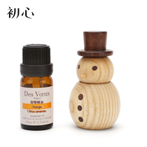 First Heart Wooden Snowman Perfume Extender Mini Car Essential Oil Fragrant Furnace Car Aromatherapy Bottle Home