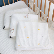 Baby sheets Korean quilted baby cotton breathable bed mat mattress for children bedding Newborn flat pillow