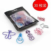 Cute variety of paper clips Colorful animal paper clips Creative return pins Simple pin shape random hair