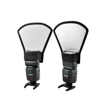 SLR camera flash reflective shovel top light barrier soft light plate silver and white reflector