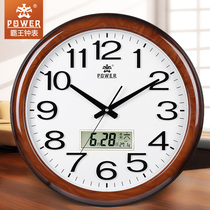 POWER overlord living room wall clock large quartz clock European style retro creative clock Chinese round mute clock