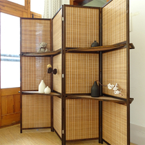 Solid wood screen partition folding screen in classical old partition indoor living room screen
