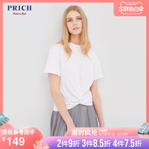 Prich summer new short sleeve T-shirt women's slim fashion commuter top prlw92601q