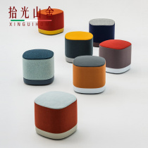 Nordic Minimalist Little Board Stool Home Doorway Mall Clothing Shop Fashion Creative Sofa Changing Shoes Stool Light Luxury
