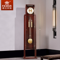 POWER watch European style retro living room timekeeping table clock Simple fashion new Chinese style cherry wood mechanical floor clock