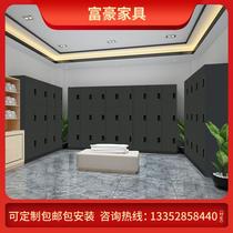 Gymnasium locker staff locker hairdressing shop storage cabinet yoga change wardrobe wooden locker room membership cabinet