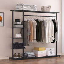 New House wrought iron coat rack floor bedroom hanger simple European household clothes rack rack