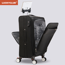 Lucky Club Oxford cloth suitcase Canvas travel female 20 inch 183246 male boarding large capacity trolley case