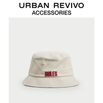 URBAN REVIVO2020春夏新品女士配件字母渔夫帽AW18BA4N2000