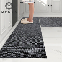 Kitchen non-slip anti-oil floor mat New 2021 simple long mat door home carpet whole shop easy to take care of red