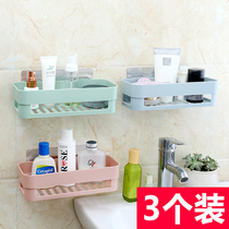 Toilet rack bathroom wash table toilet toilet suction cup wall hanging non-perforated soap box soap box rack