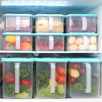 Refrigerator fresh-keeping box set finishing storage box drawer type food frozen fresh-keeping box egg box kitchen storage box