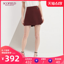 Scofield women's new commuter ladies' metal button mid waist pants sftc82404q