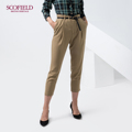 Scofield women's wear fall 2020 new simple commuter waist straight tube pants sftca8702q