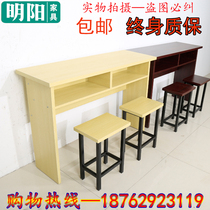 Desk and chairs Students desks Training institutions Strip Table School Desks And Chairs Tutoring Class Table And Chairs Double Room Table And Chairs