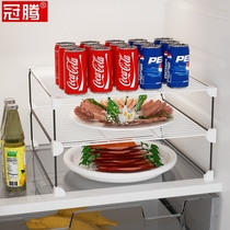 Refrigerator internal storage box freezer sorting artifact separated leftover dishes refrigerator kitchen food rack