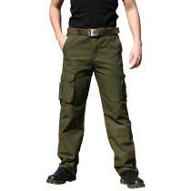 Outdoor casual camouflage mountaineering overalls training pants military fans mens pants multi-pair pants anti-scratch and wear-resistant straight tube
