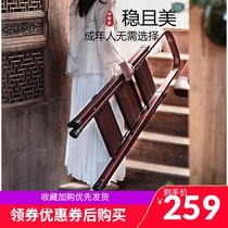 Household ladder folding ladder thickened indoor aluminum alloy ladder three-step four-step five-step household small ladder