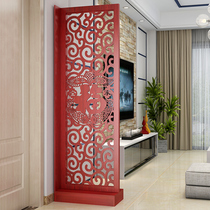 Living room mobile screen partition new Chinese style simple modern bedroom small apartment double-sided simple cabinet entrance screen