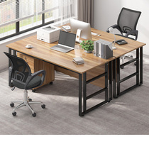 Desk simple modern double work table staff table and chair combination office furniture staff single computer desk