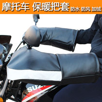 Winter motorcycle handle set electric car gloves thickened warm 125 straddle tricycle wind and waterproof