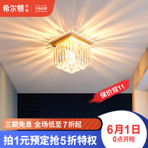 Hilton all copper post modern light luxury crystal cloakroom corridor corridor porch entry ceiling light simple lamp