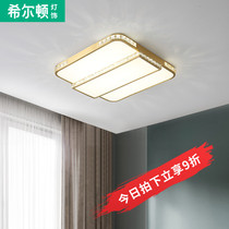 Q Hilton's new 2020 living room lamp simple modern led ceiling lamp Nordic rectangular flat lamp