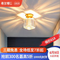 Hilton light luxury crystal all copper ceiling lamp enters the corridor, porch, balcony, modern simple corridor, household lamp