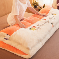Thickened lamb velvet mattress cushion special bedding for rental home tatami student dormitory single sponge cushion