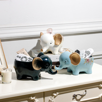 Creative home key porch storage ornaments door shoe cabinet desktop storage box simple Nordic jewelry