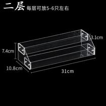 Nail polish display rack Acrylic plastic transparent rack Nail shop display rack cosmetics storage rack lattice shop